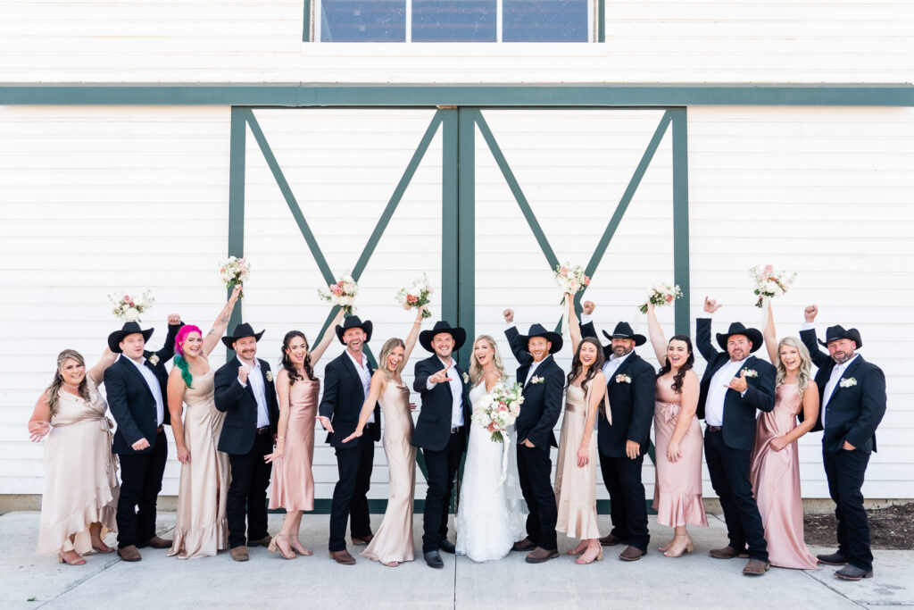 Bulter Barn Wedding Bridal Party