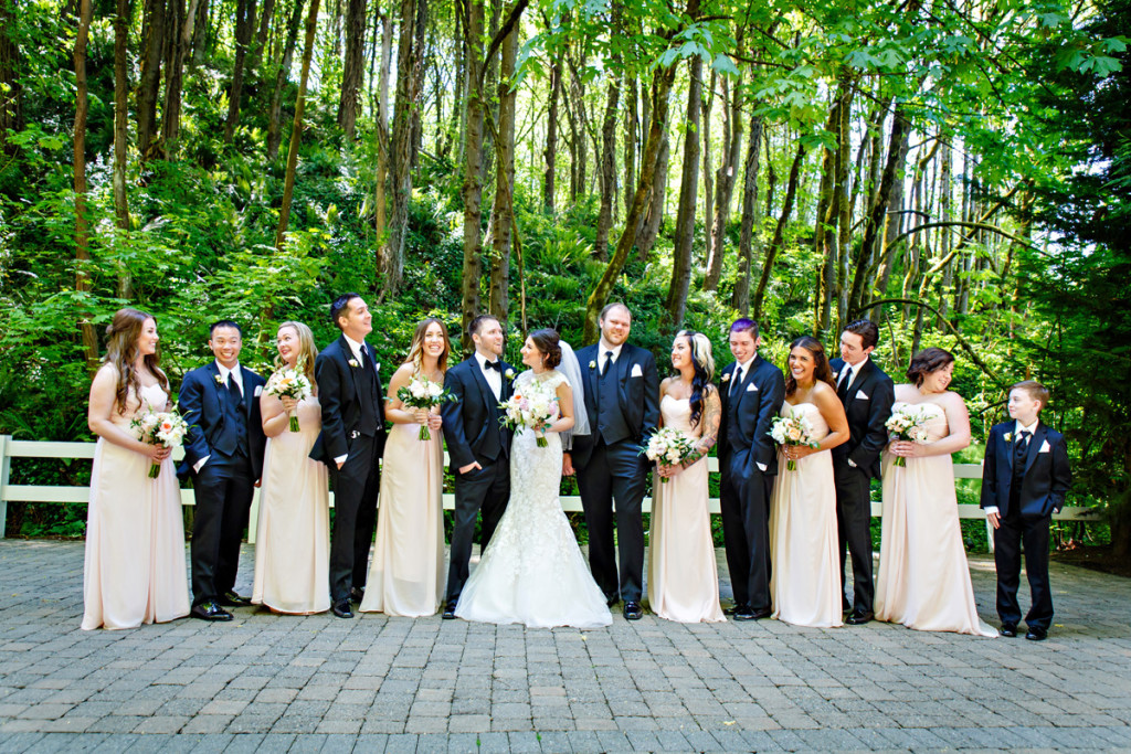 Portland Wedding Photography Bridal Party Laughing