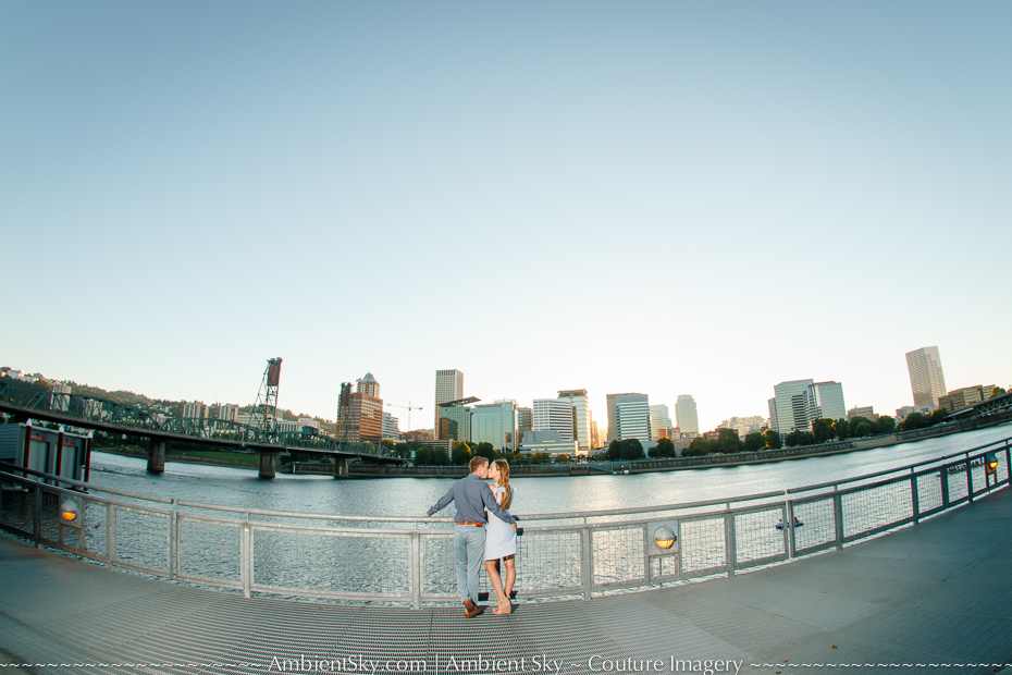 Portland Waterfront Engagement Photography