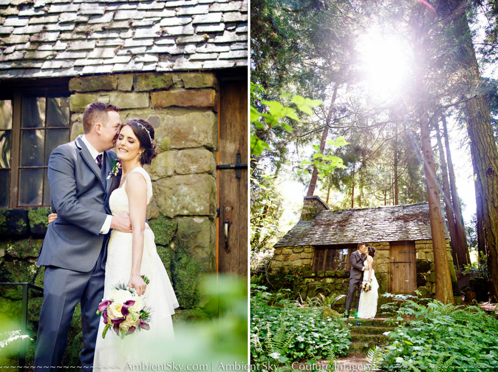 Leach Botanical Garden's Wedding Photography bride and groom portaits