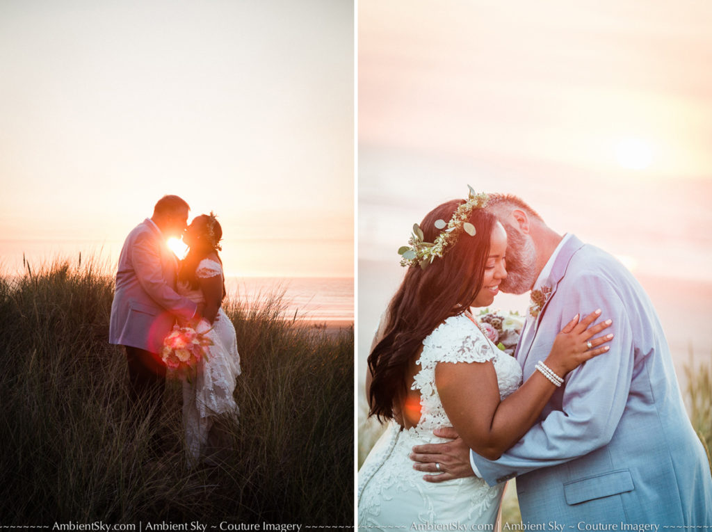 Manzanita Beach Sunset Wedding Photography